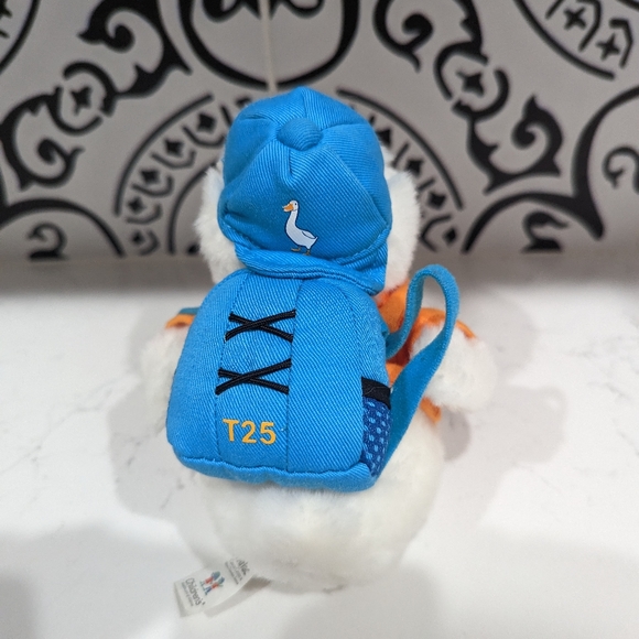 Aflac 5" Duck Plush w/ Yellow Shirt and Blue Backpack Hat Marketing - Picture 3 of 5
